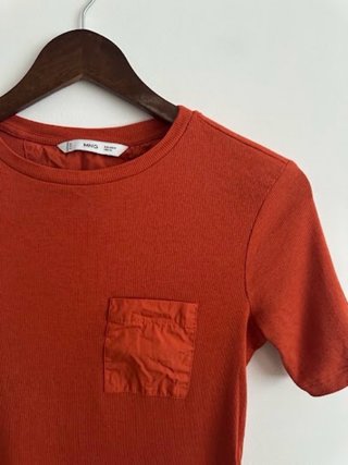 Camiseta Mango Terracota Talla M