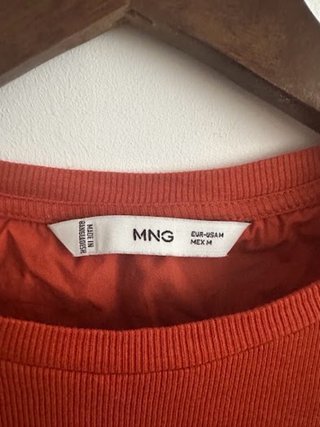 Camiseta Mango Terracota Talla M