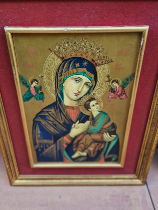 Cuadro religioso Virgen y Niño