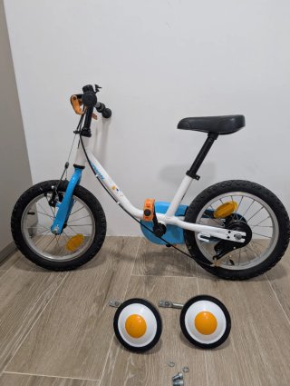 Bicicleta Infantil B'TWIN Arctic 14 con Ruedines