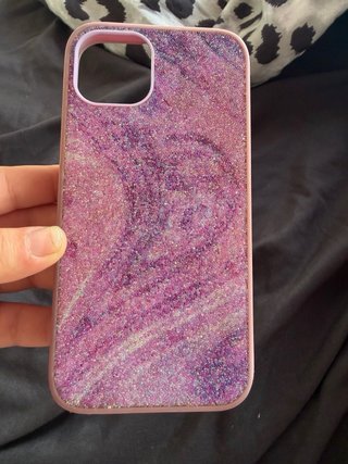 Funda iPhone 13 Glitter Morado
