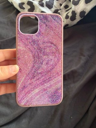 Funda iPhone 13 Glitter Morado