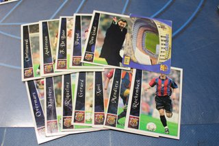 Cromos. Fichas de la Liga 2003. La Liga de Fútbol.