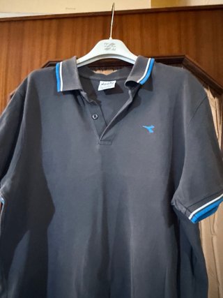 Polo Diadora Grigia