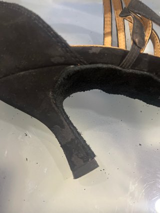 Zapatos de baile negros con tiras