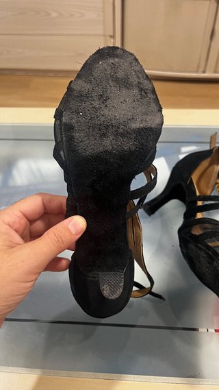 Zapatos de baile negros con tiras