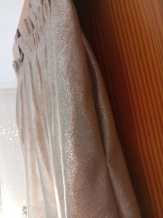Minifalda Zara Dorada Talla M