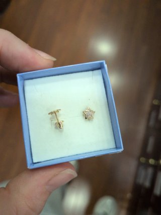 Pendientes Oro 18k Estrellas Pequeños