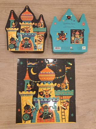 2 Puzzles Djeco: Caballero y Castillo