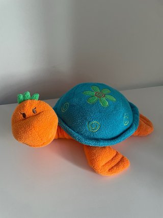 Lote 7 peluches: oso, tortuga, perro, mapache