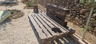 Sofá Palet Exterior + 3 Cojines