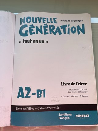 NOUVELLE GENERATION A2/B1 LIVRE/EXERCICES+CD+DVD