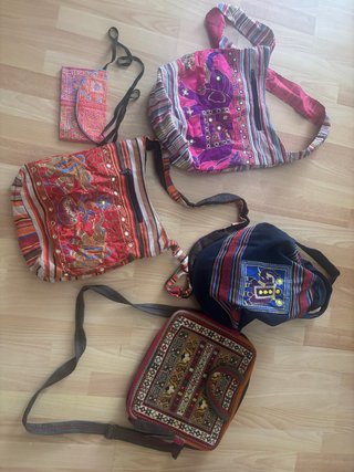 Lote 5 Bolsos Étnicos
