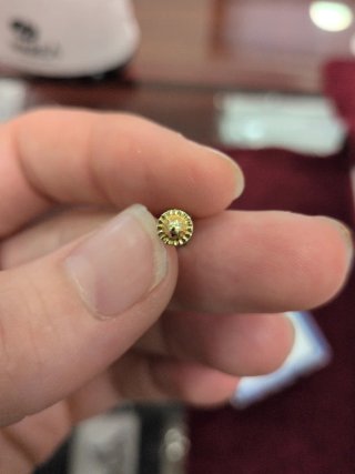 Pendientes Oro 18k Mariquitas Esmaltadas