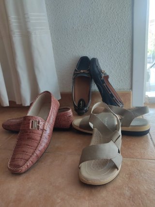 Lote Zapatos Talla 38 (Clarks Azul)