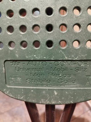 Silla plegable bastón verde