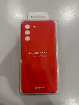 Funda Silicona Samsung Galaxy S21 FE Coral