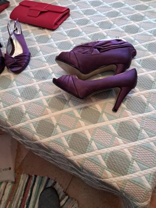 Zapatos fiesta nuevos con bolso a juego