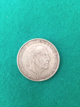 Moneda Franco Caudillo de España 1966