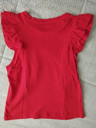 Camiseta sin mangas roja talla XS