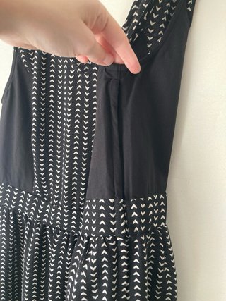 Vestido hipster negro y blanco