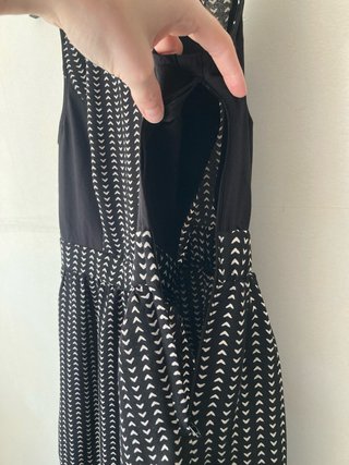 Vestido hipster negro y blanco
