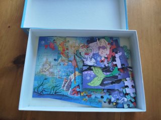 Puzzle La Sirenita 3Puzzles 50Piezas Educa Años 80