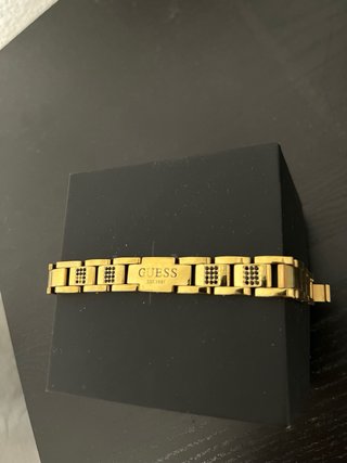 Conjunto Pulsera y Anillo Guess Acero Dorado