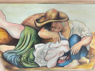 Oleo reproducción Picasso El descanso