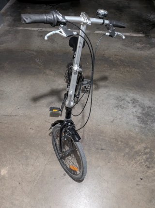 Bicicleta Plegable Urbana Negra