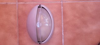 Apliques de pared terraza beige/plata