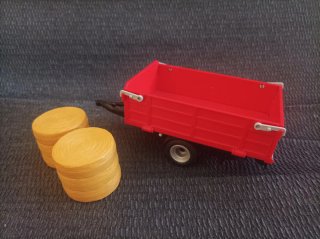 Tractor y remolque Playmobil con figura