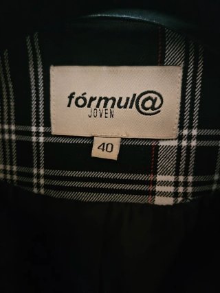 Chaqueta cuadros Fórmula Joven T. 40