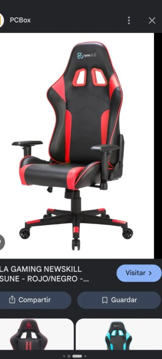 Reposabrazos Silla Gaming Negro