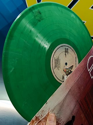 Disco LP vinilo the doors, waiting for the sun, vinilo verde rareza, 1976