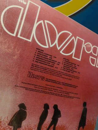 Disco LP vinilo the doors, waiting for the sun, vinilo verde rareza, 1976
