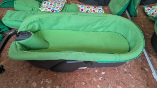 Carro y capazo Stokke Xplory verde 2010 + extras