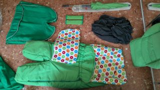 Carro y capazo Stokke Xplory verde 2010 + extras