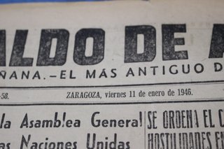 Heraldo de Aragón. Periódicos antiguos. Años 40, 50 y 70.