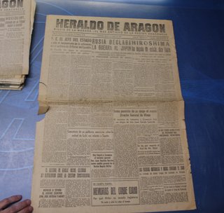Heraldo de Aragón. Periódicos antiguos. Años 40, 50 y 70.