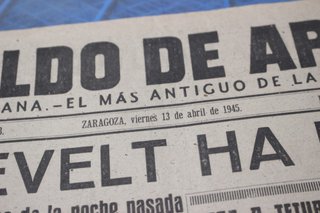 Heraldo de Aragón. Periódicos antiguos. Años 40, 50 y 70.