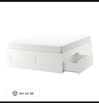 Cama Brinmes Ikea 140x200 con cajones