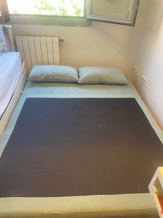 Sofá Cama 2 Plazas Verde Agua. Cama 1,50cm.