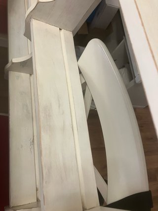 Estantería vintage de pared blanca