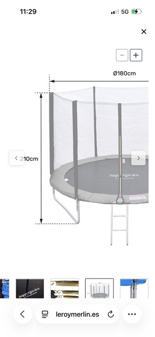 Cama elástica Alice Garden 180cm