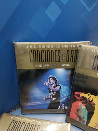 antología audiovisual de la música moderna , CANCIONES DE ORO 5 tomos, 10 Dvs, nueva