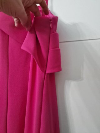Vestido largo fucsia Adriana Papell