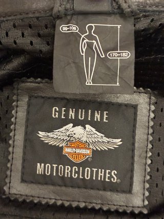 Chaqueta Harley-Davidson Negra Escudo Clásico