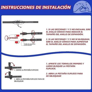 Bastones de trekking ajustables