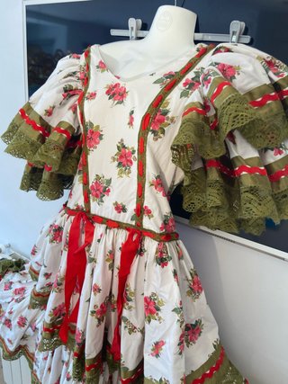 137 Vestido Flamenco Sevillanas Flores